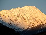 10 La Grande Barriere and Tilicho Peak Close Up Just After Sunrise From Manang